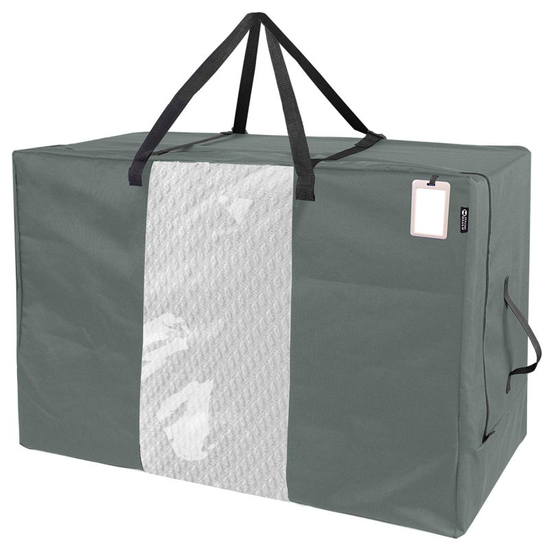 HYPER VENTURE Folding Mattress Storage Bag - Durable Carry Case Fits for Tri-Fold Up to 6 inches Twin Mattress, Grey - Image 1